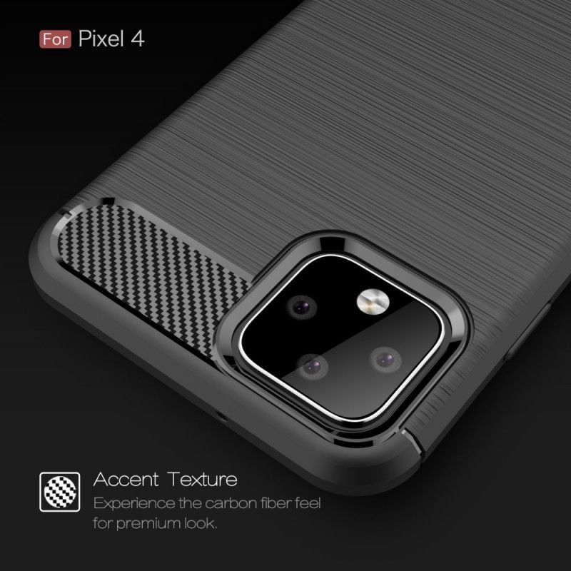 Coque Google Pixel 4 Fibre Carbone Brossée