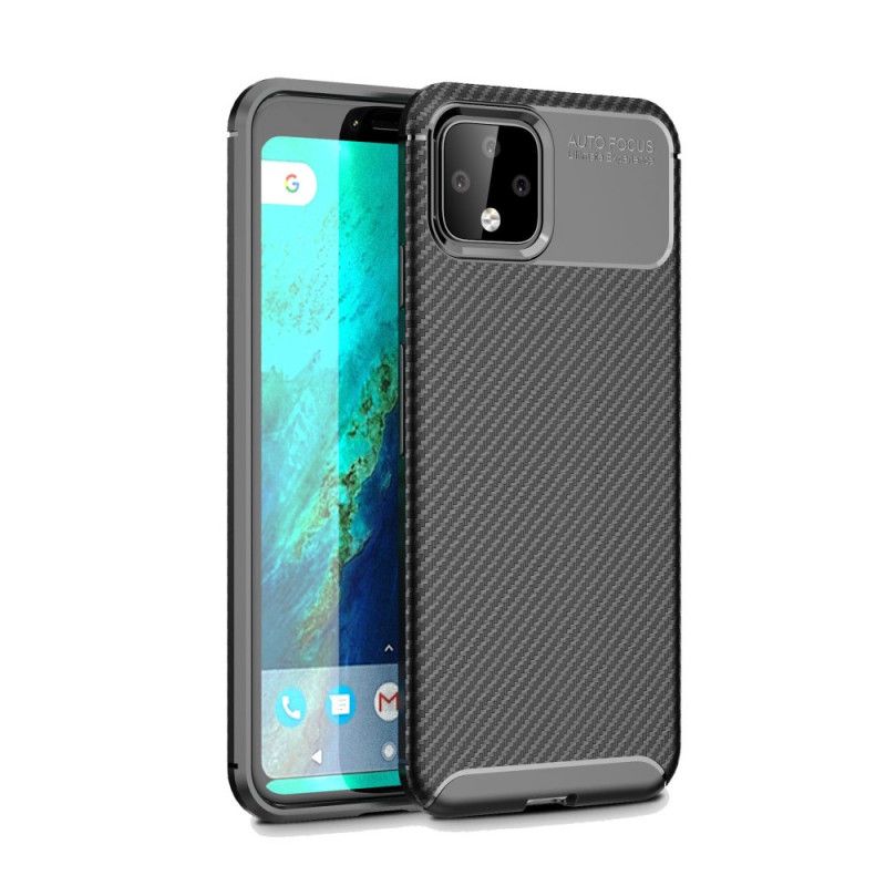 Coque Google Pixel 4 Flexible Texture Fibre Carbone