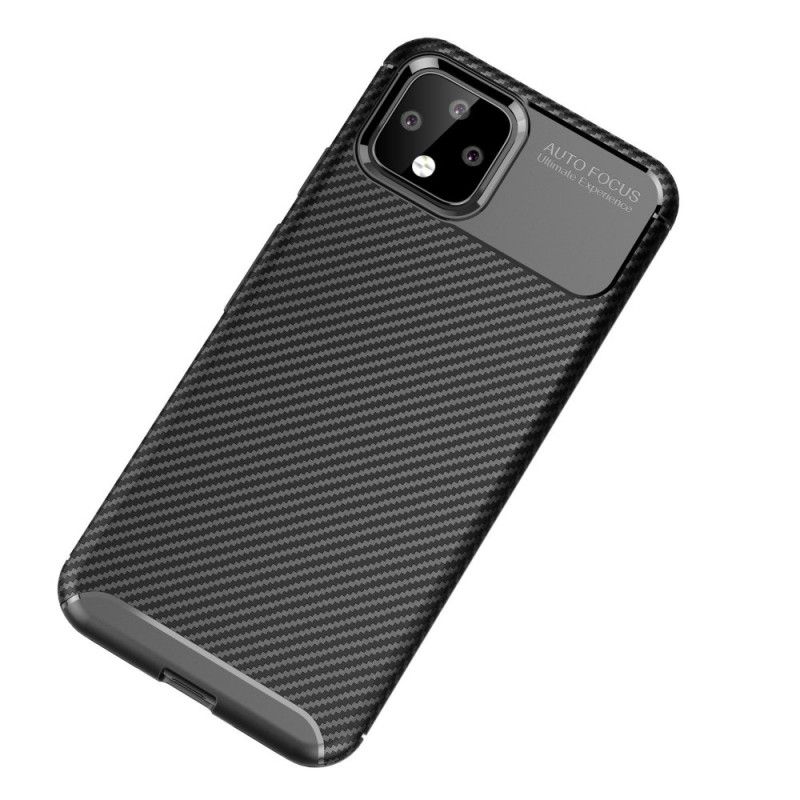 Coque Google Pixel 4 Flexible Texture Fibre Carbone