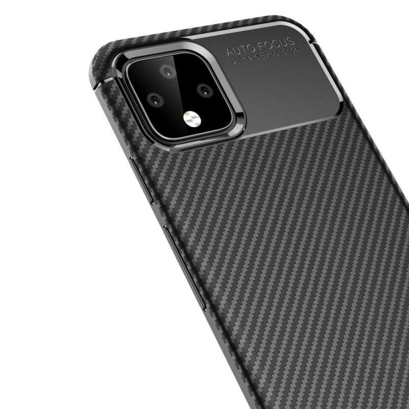 Coque Google Pixel 4 Flexible Texture Fibre Carbone