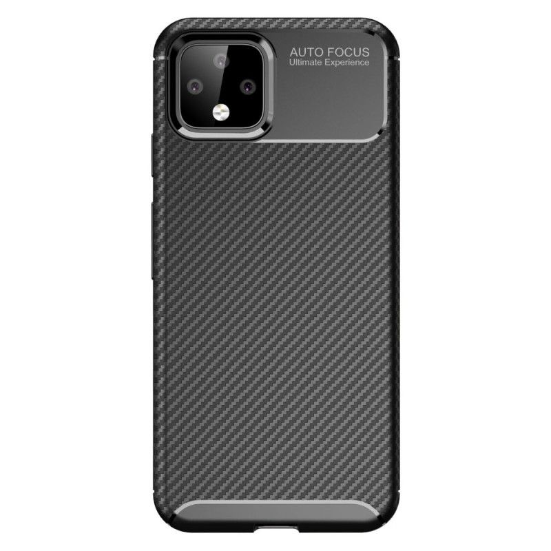 Coque Google Pixel 4 Flexible Texture Fibre Carbone