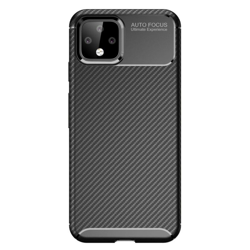 Coque Google Pixel 4 Xl Flexible Texture Fibre Carbone