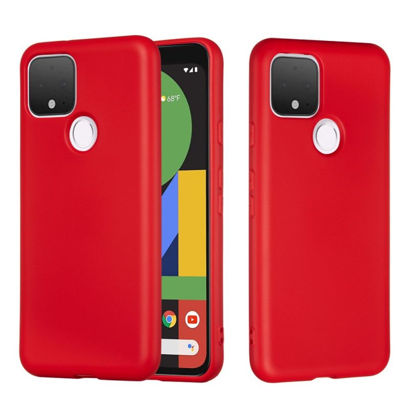 Coque Google Pixel 4a 5g Conception Silicone Liquide Avec Lanière