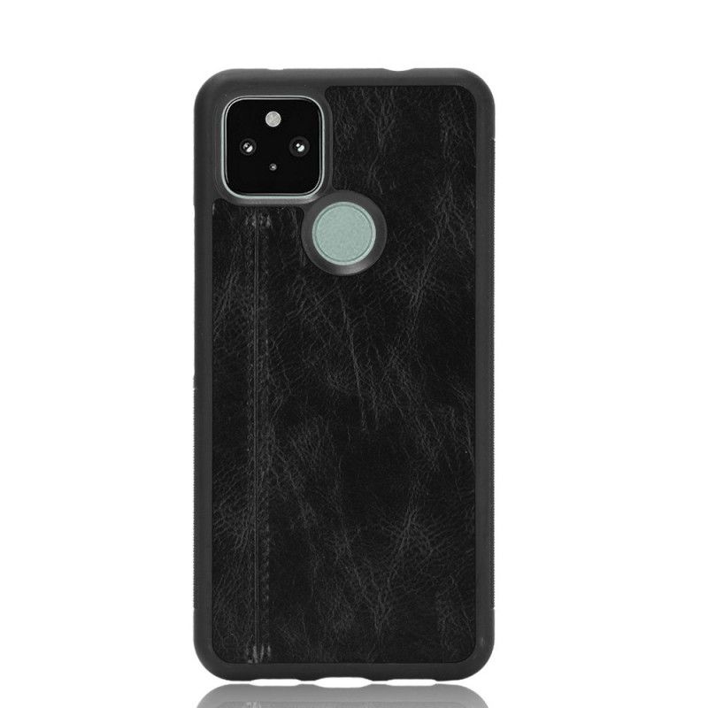 Coque Google Pixel 4a 5g Effet Cuir Couture