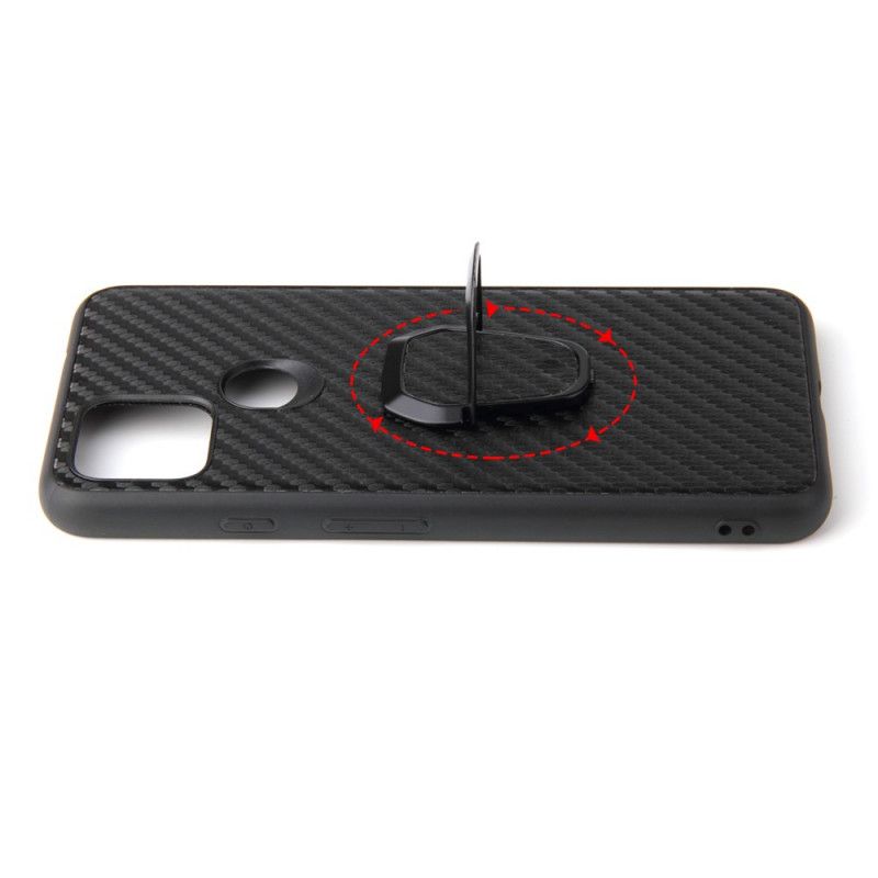 Coque Google Pixel 4a 5g Fibre Carbone Anneau-support