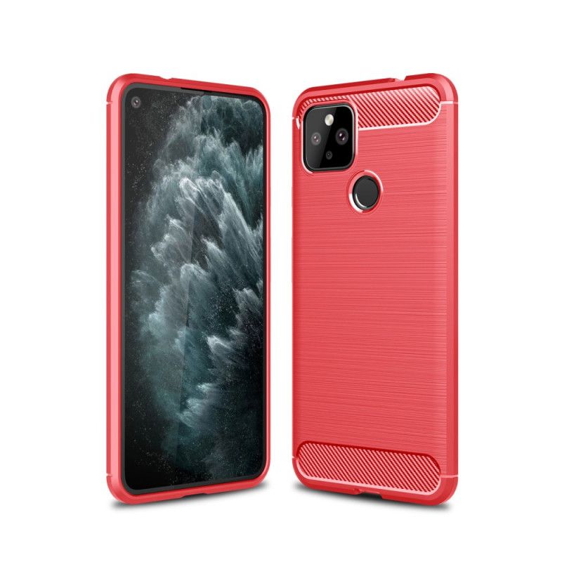 Coque Google Pixel 4a 5g Fibre Carbone Brossée