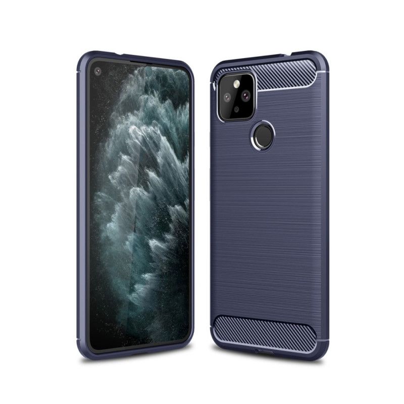 Coque Google Pixel 4a 5g Fibre Carbone Brossée