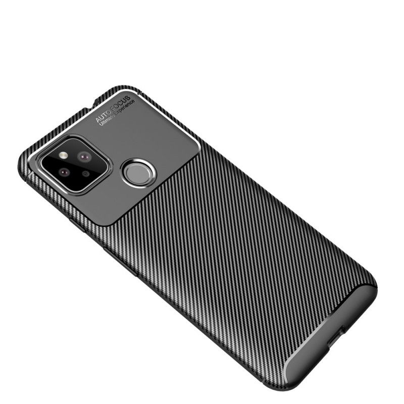 Coque Google Pixel 4a 5g Flexible Texture Fibre Carbone