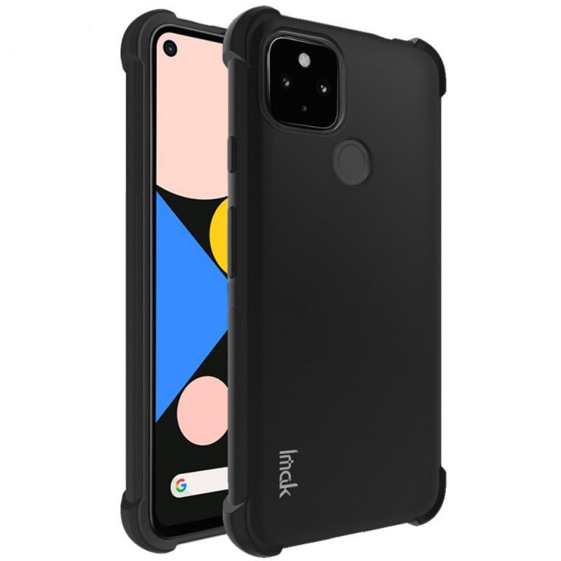 Coque Google Pixel 4a 5g Silicone Flexible Avec Film Pour Écran Imak