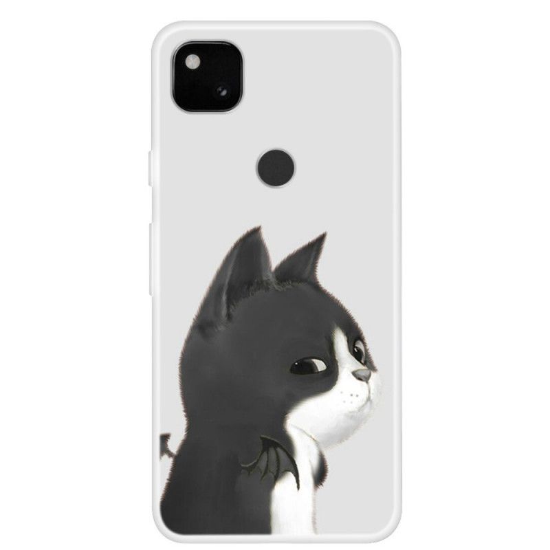 Coque Google Pixel 4a Devil Cat