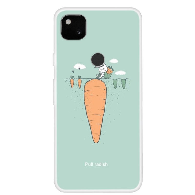 Coque Google Pixel 4a Lapin Au Jardin