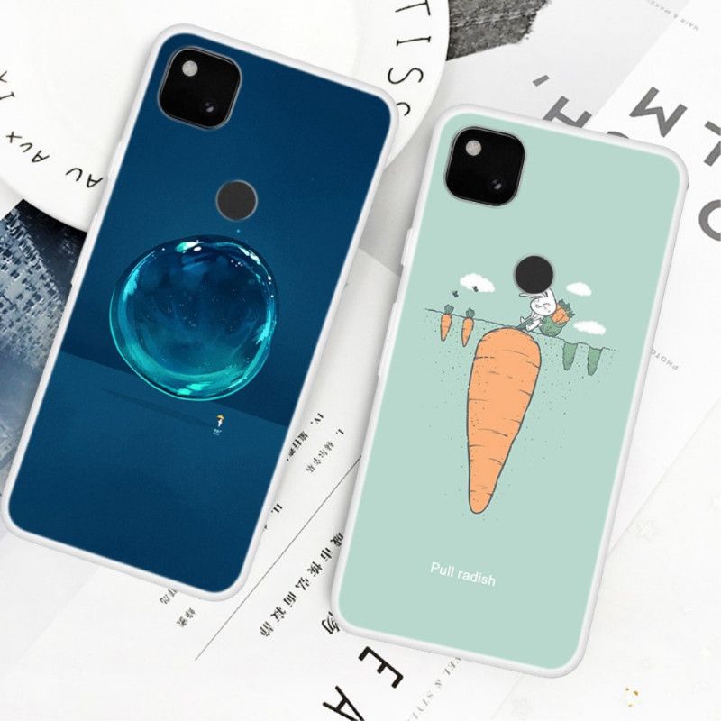 Coque Google Pixel 4a Lapin Au Jardin