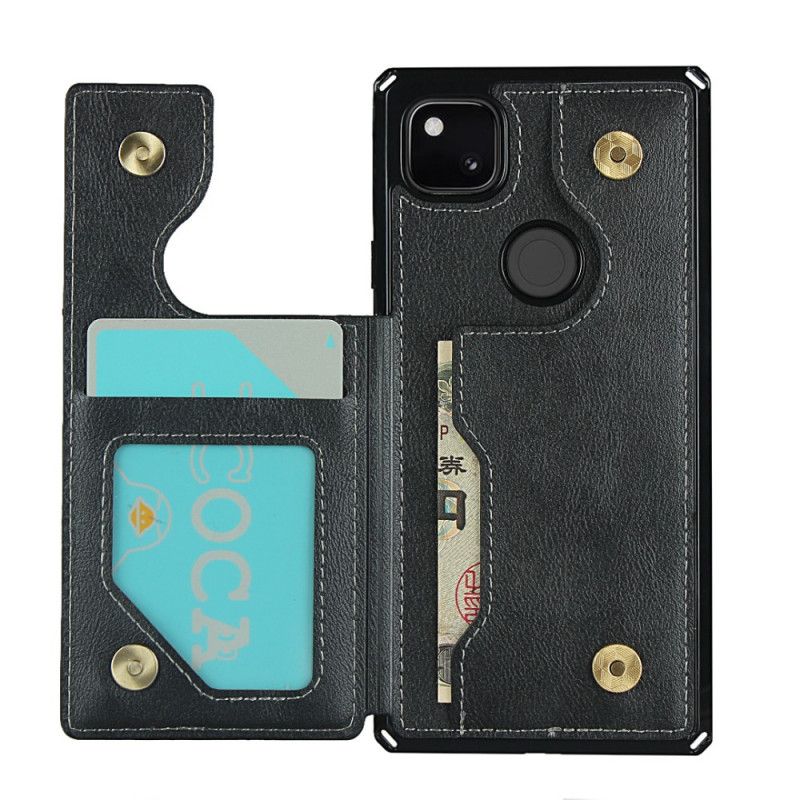 Coque Google Pixel 4a Porte-cartes Support Et Lanière