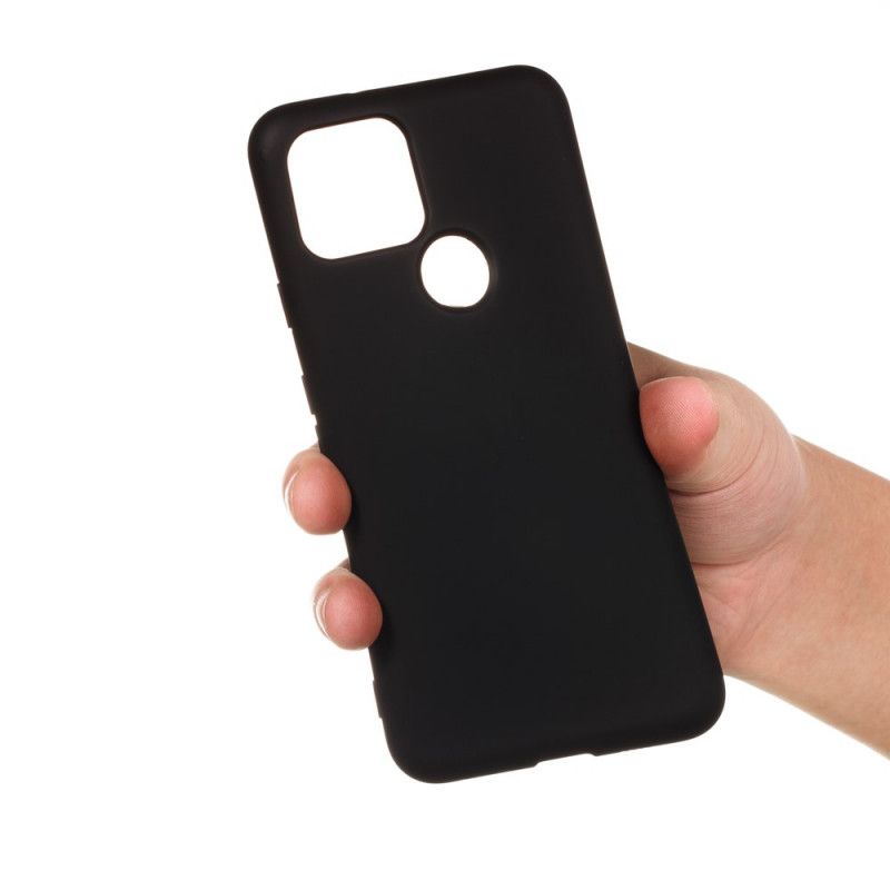 Coque Google Pixel 5 Conception Silicone Liquide Avec Lanière