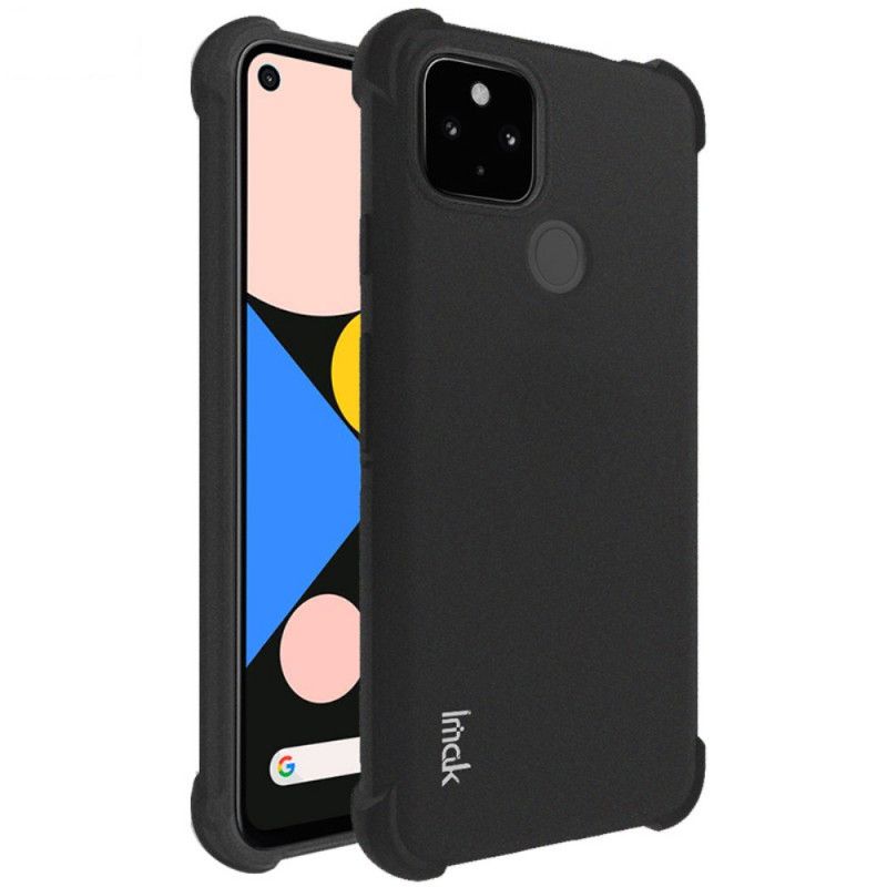 Coque Google Pixel 5 Silicone Flexible Avec Film Pour Écran Imak