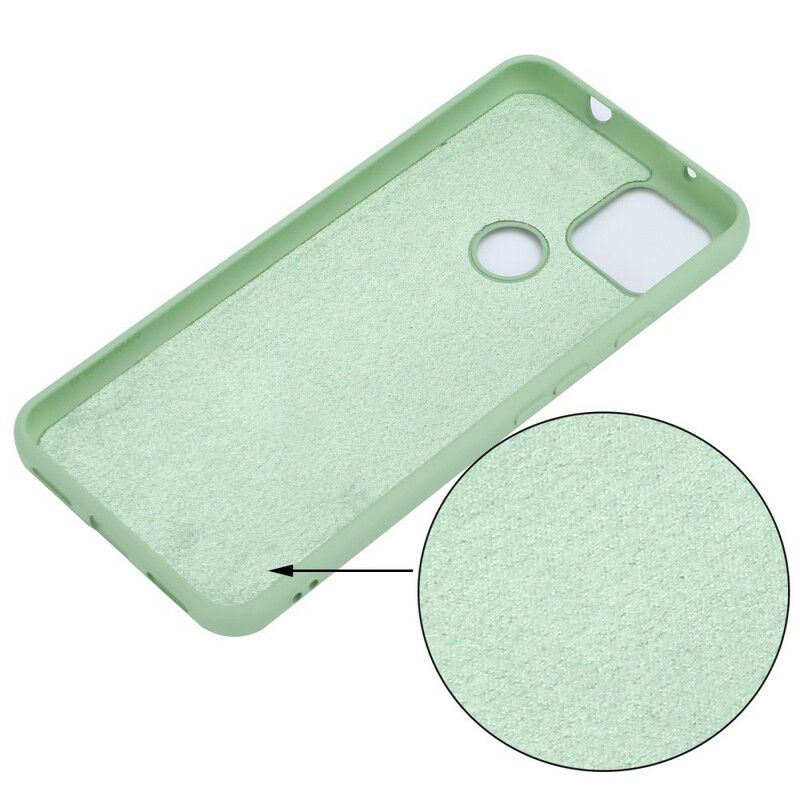 Coque Google Pixel 5A 5G Silicone Liquide Avec Lanière