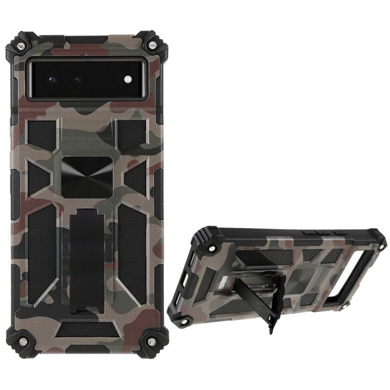 Coque Google Pixel 6 Camouflage Support Amovible