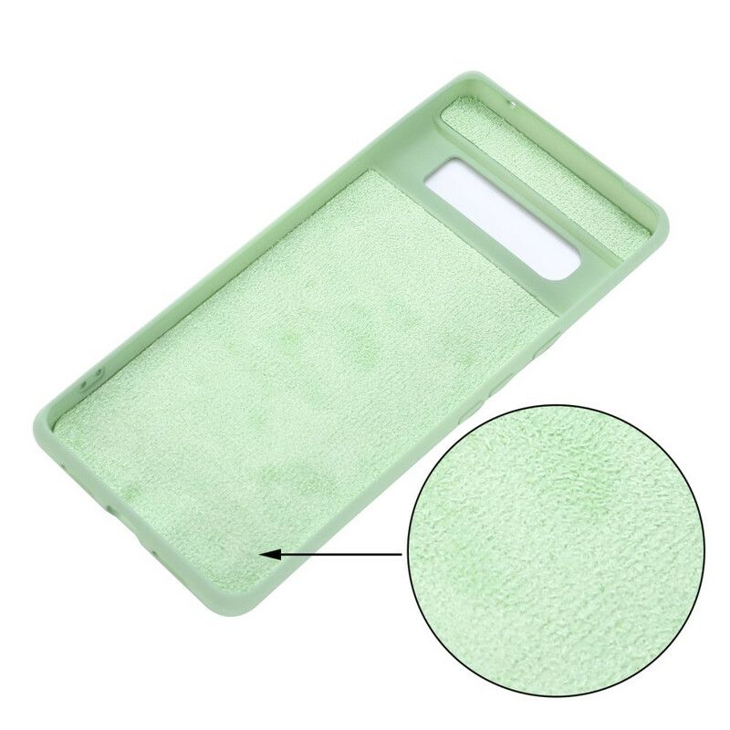 Coque Google Pixel 6 Pro Silicone Liquide Avec Lanière