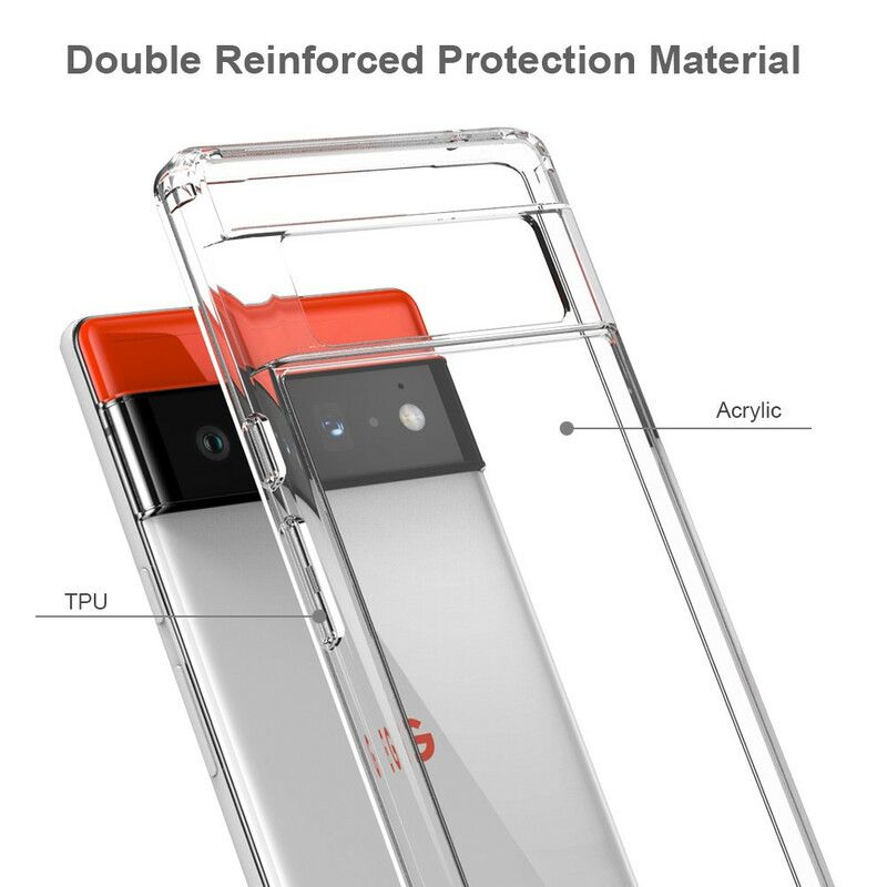 Coque Google Pixel 6 Pro Transparente Porte-carte