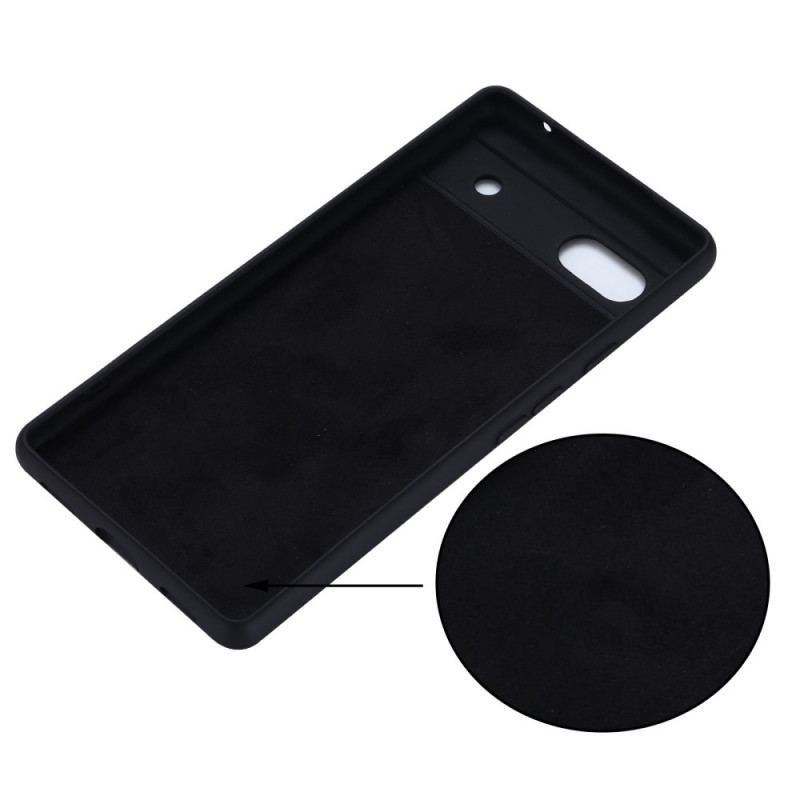 Coque Google Pixel 6A Silicone Liquide à Lanière