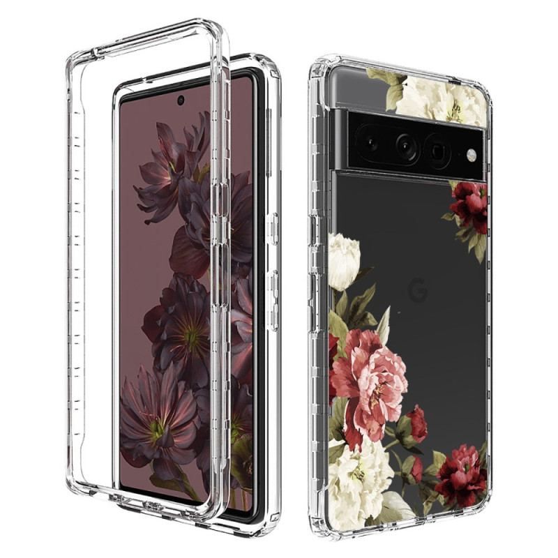 Coque Google Pixel 7 Pro Transparente Fleurs