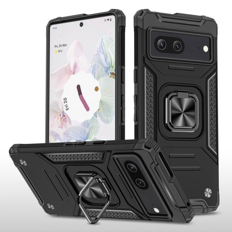 Coque Google Pixel 7 Style Armure Anneau-Support
