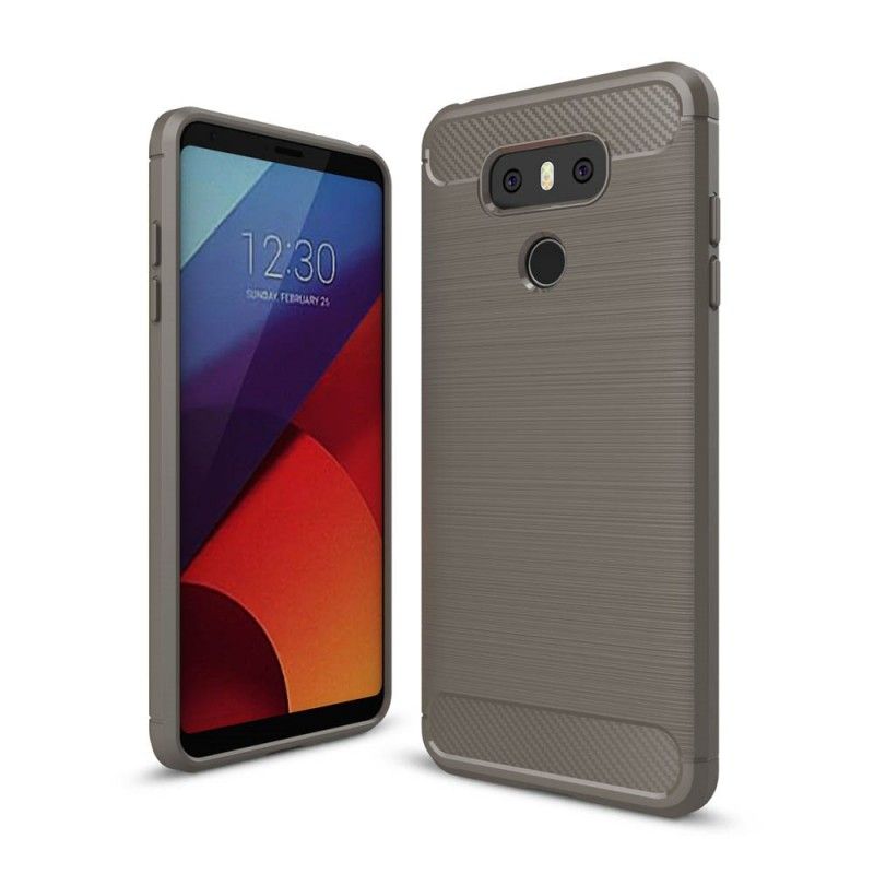 Coque Lg G6 Fibre Carbone Brossée