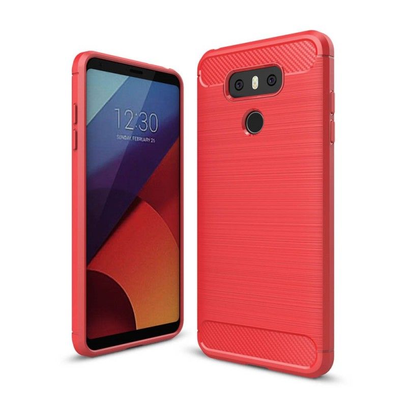 Coque Lg G6 Fibre Carbone Brossée