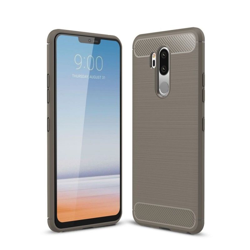 Coque Lg G7 Thinq Fibre Carbone Brossée