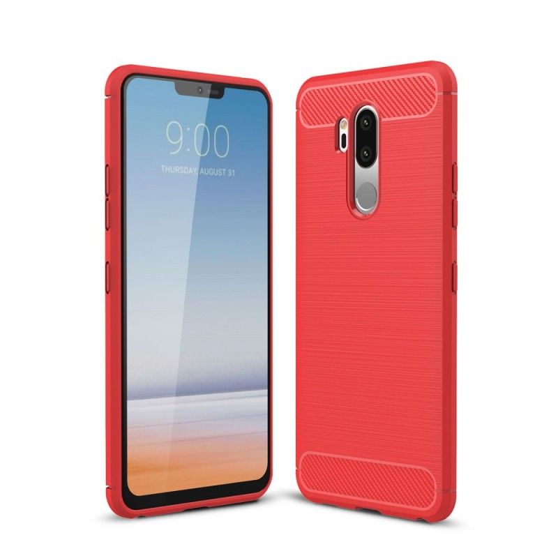 Coque Lg G7 Thinq Fibre Carbone Brossée