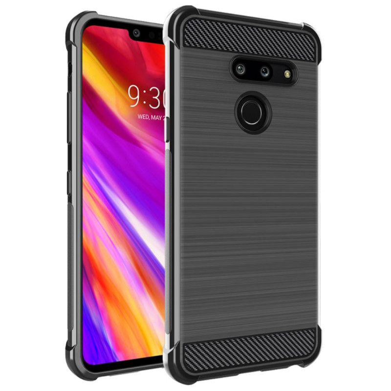 Coque Lg G8 Thinq Fibre Carbone Brossée Imak