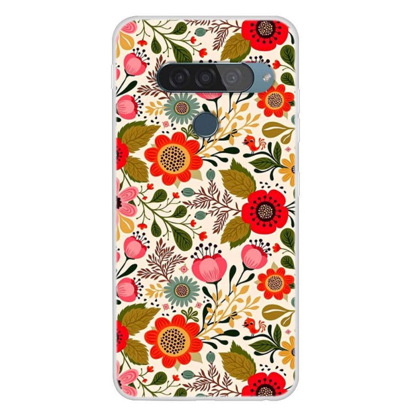 Coque Lg G8s Thinq Tapisserie Fleurie