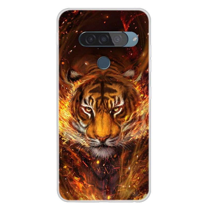 Coque Lg G8s Thinq Tigre De Feu