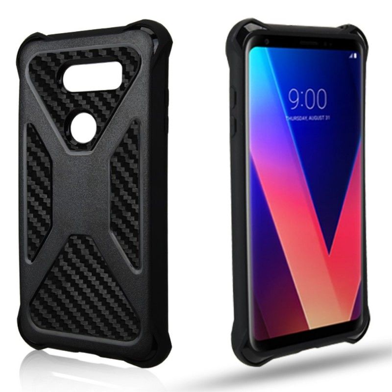 Coque Lg V30 Fibre Carbone Ultra Résistante