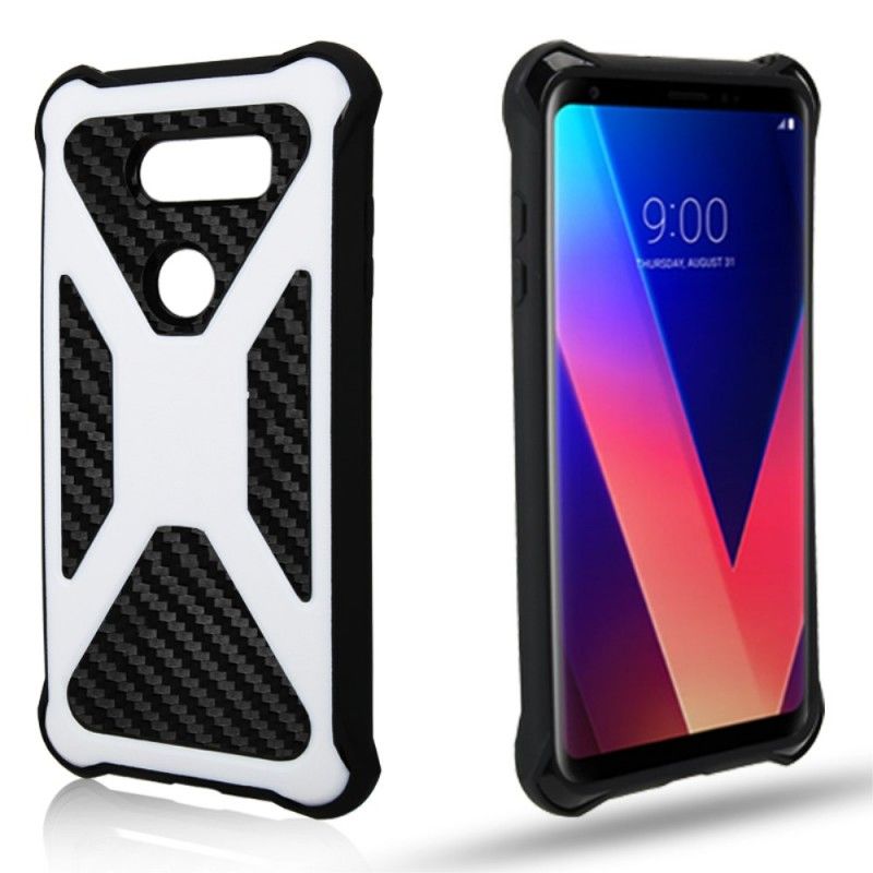 Coque Lg V30 Fibre Carbone Ultra Résistante