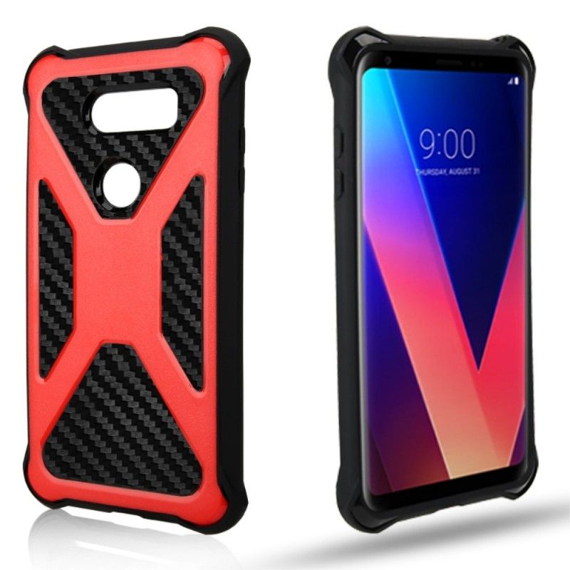 Coque Lg V30 Fibre Carbone Ultra Résistante