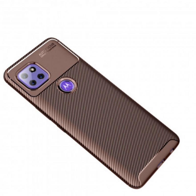 Coque Moto G 5G Flexible Texture Fibre Carbone