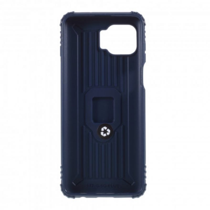 Coque Moto G 5G Plus Ring Et Fibre Carbone