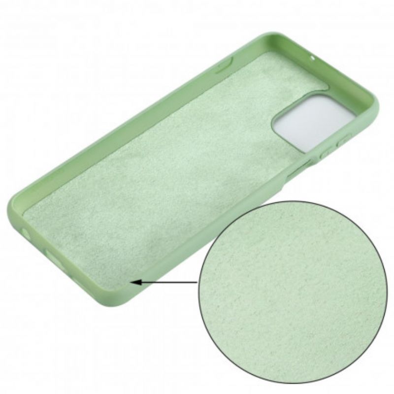 Coque Moto G100 Silicone Liquide Avec Lanière