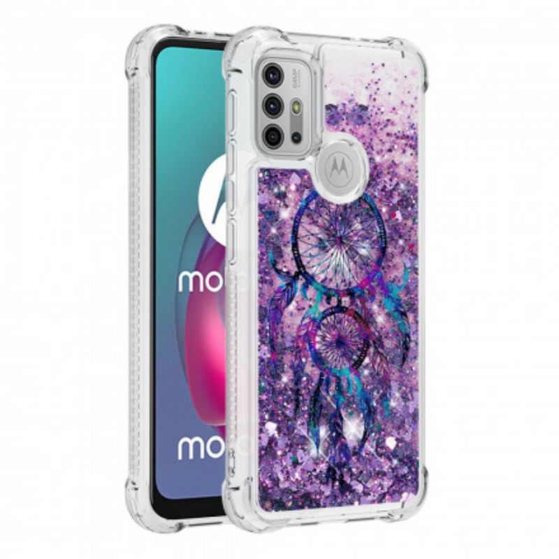 Coque Moto G30 / G10 Attrape Rêves Paillettes