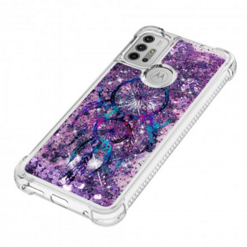 Coque Moto G30 / G10 Attrape Rêves Paillettes