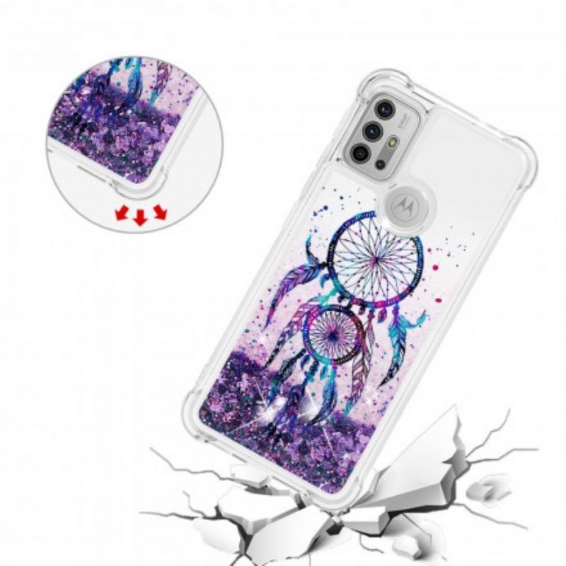 Coque Moto G30 / G10 Attrape Rêves Paillettes