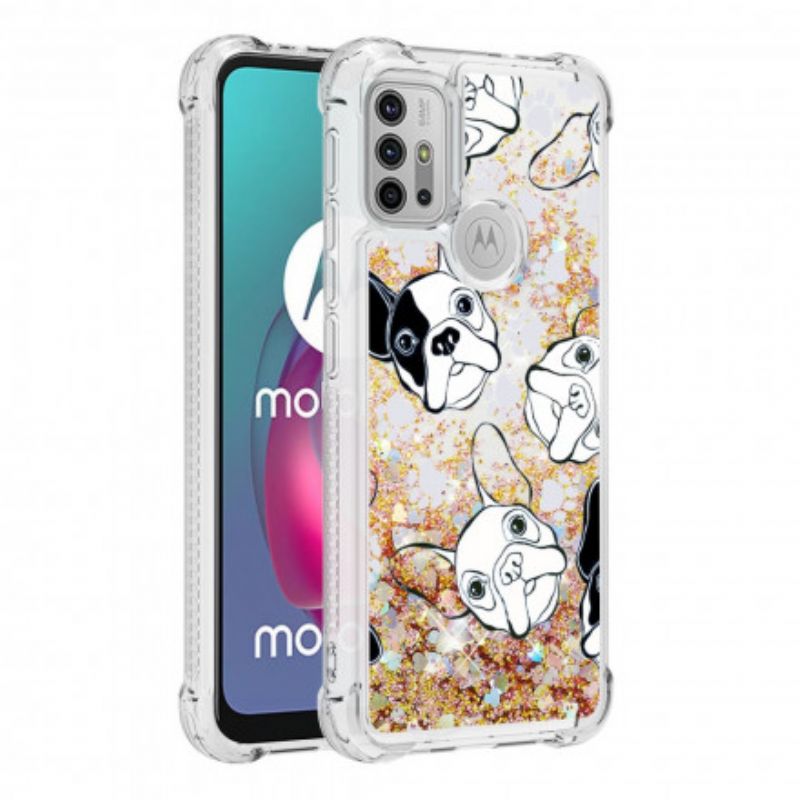 Coque Moto G30 / G10 Mr Chien Paillettes