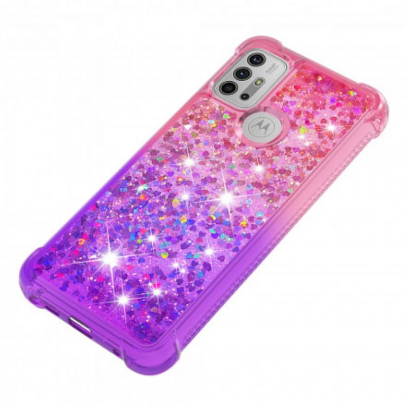 Coque Moto G30 / G10 Paillettes Colors