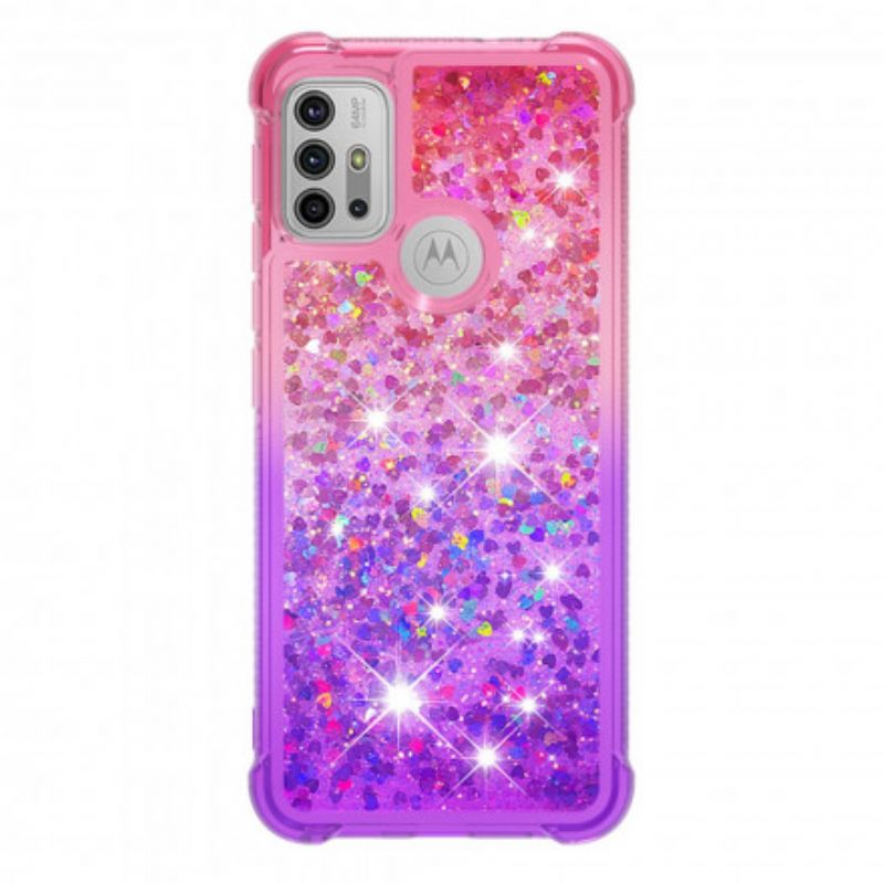 Coque Moto G30 / G10 Paillettes Colors