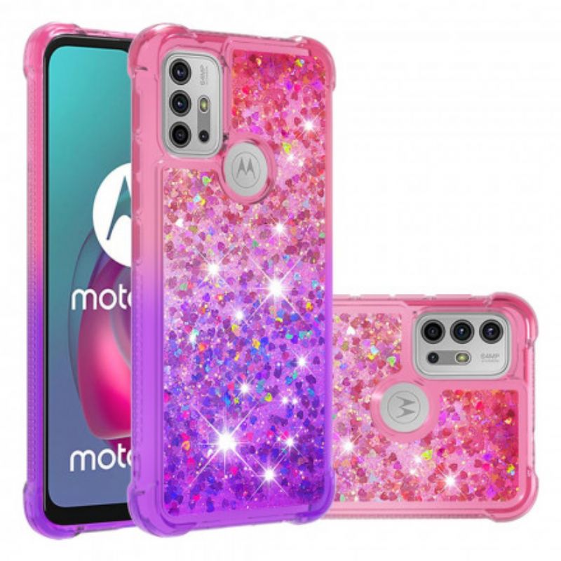 Coque Moto G30 / G10 Paillettes Colors