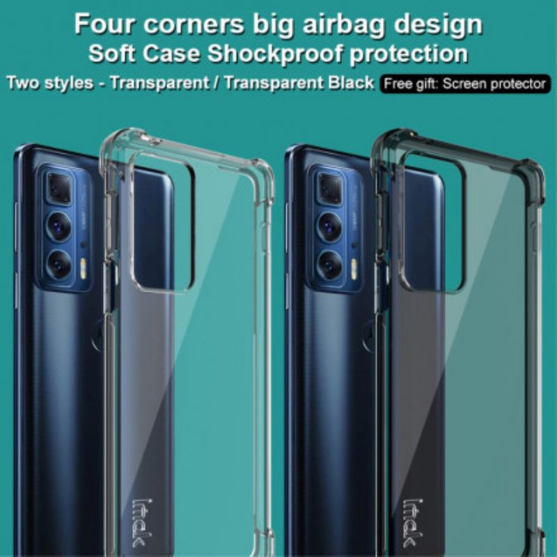 Coque Motorola Edge 20 Pro Transparente Avec Film Écran Imak