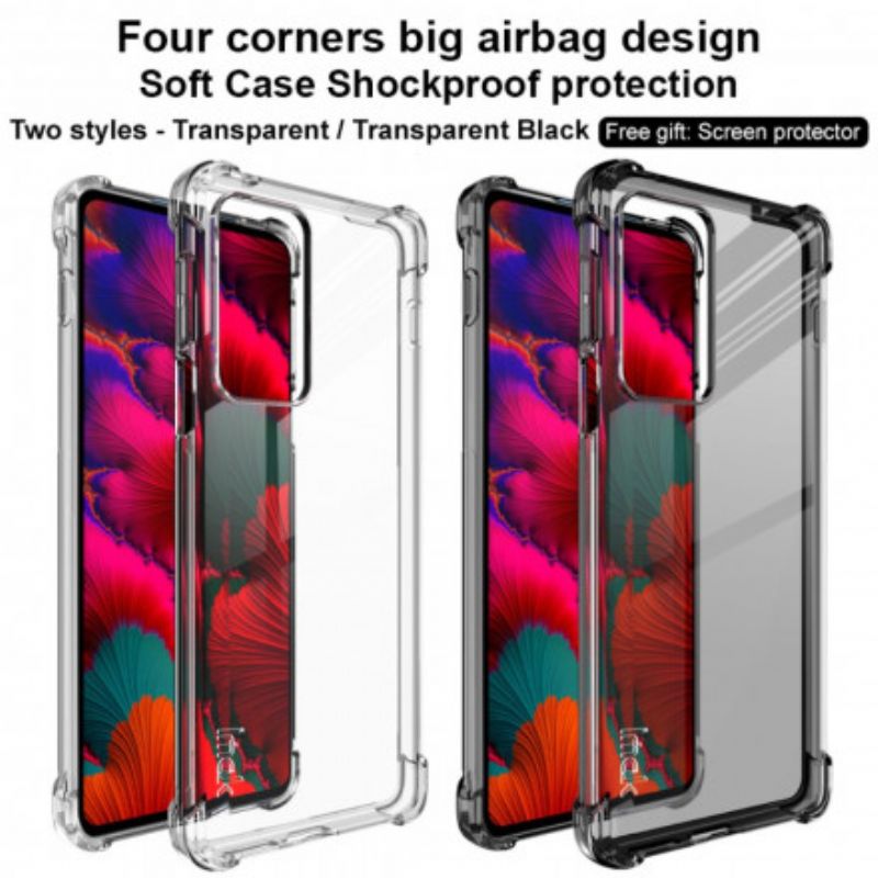 Coque Motorola Edge 20 Pro Transparente Avec Film Écran Imak