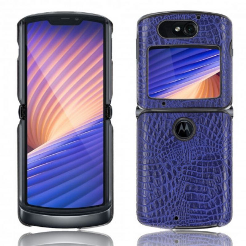 Coque Motorola Razr 5G Effet Peau De Crocodile