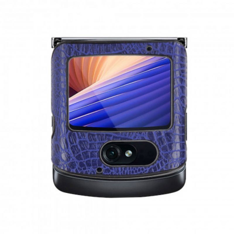 Coque Motorola Razr 5G Effet Peau De Crocodile